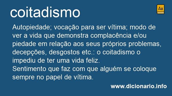 Significado de coitadismo