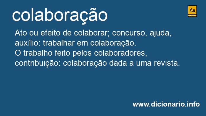 Significado de colaborao