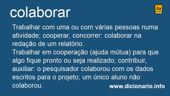 Significado de colaborais