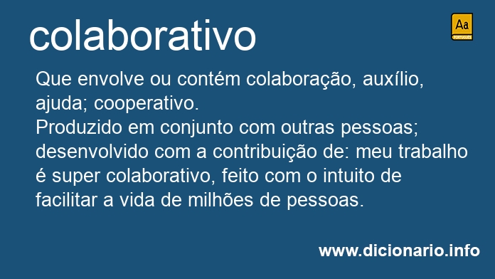 Significado de colaborativo