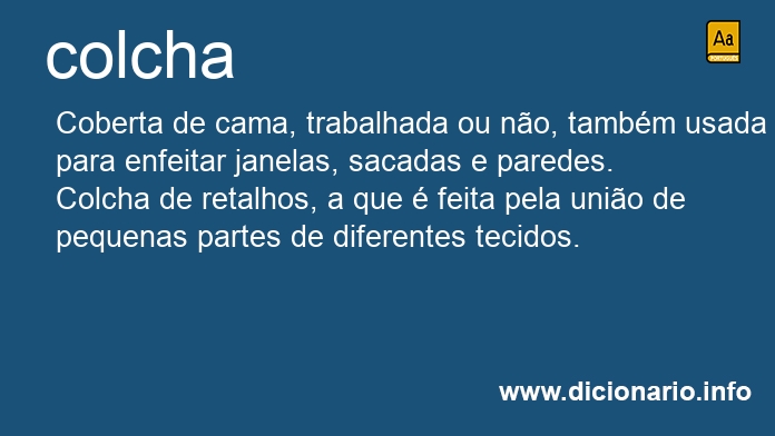 Significado de colcha