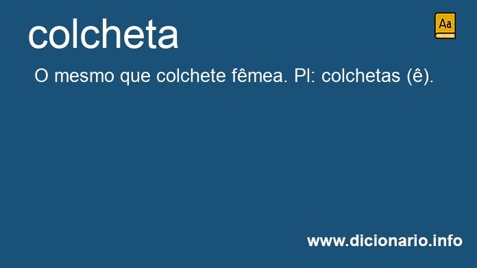 Significado de colcheta