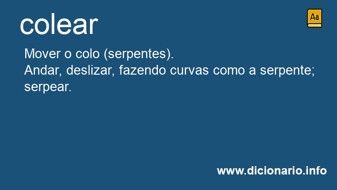 Significado de colear