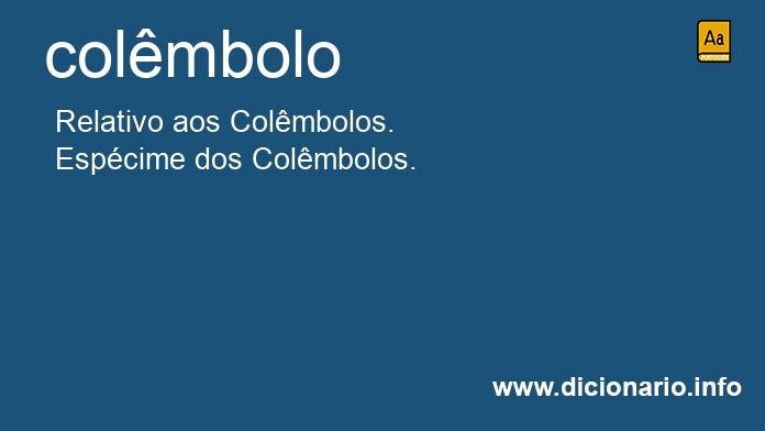 Significado de colmbolo