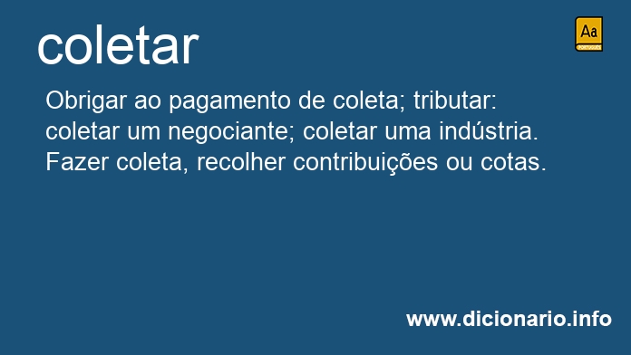 Significado de coletar