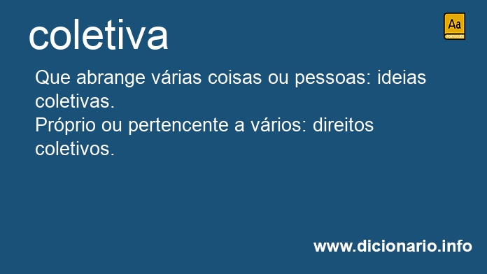 Significado de coletiva