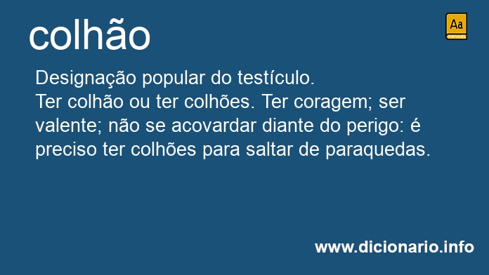 Significado de colho