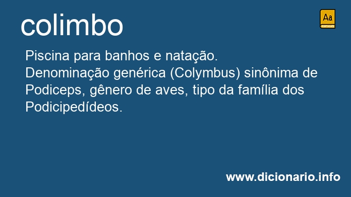 Significado de colimbo