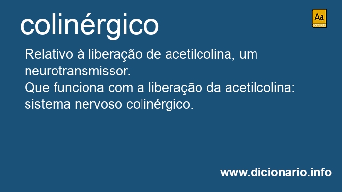 Significado de colinrgico