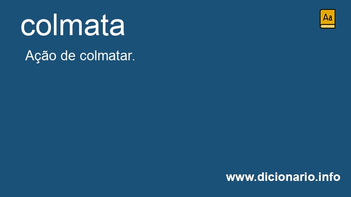 Significado de colmata