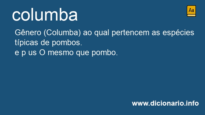 Significado de columba