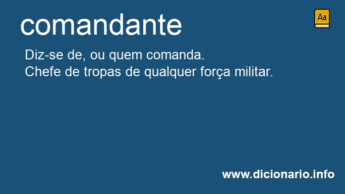 Significado de comandante
