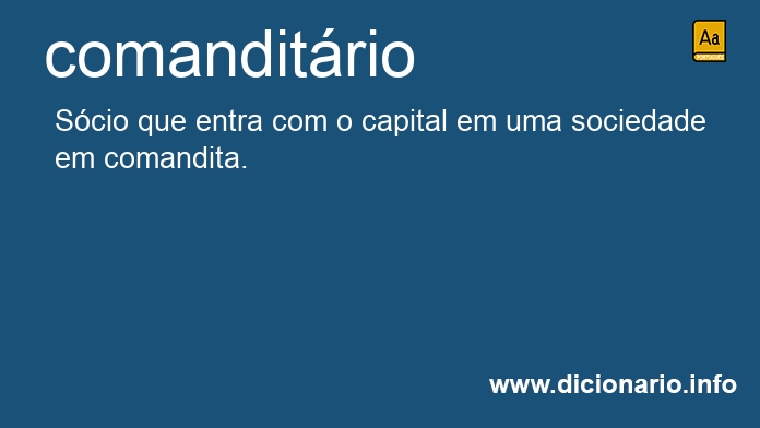 Significado de comanditrio