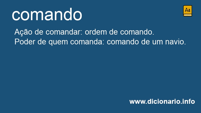 Significado de comando