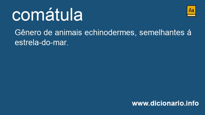 Significado de comtula