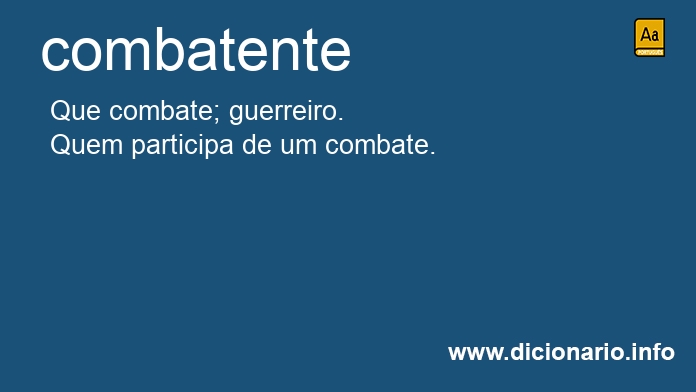 Significado de combatente