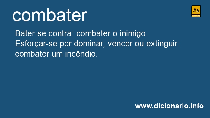 Significado de combaterdes