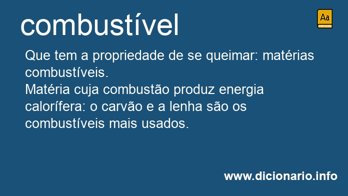 Significado de combustvel