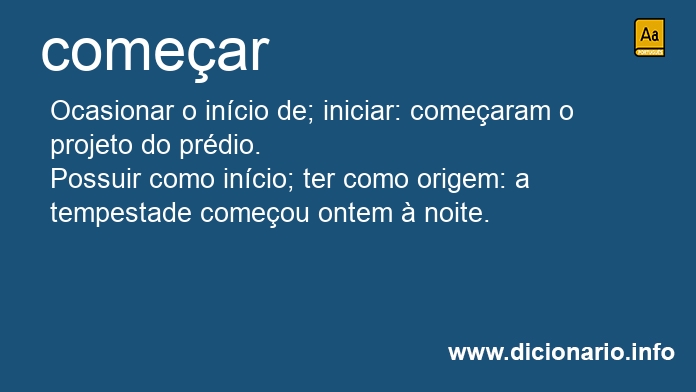 Significado de comear