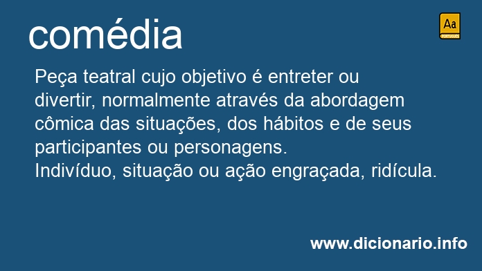 Significado de comdia