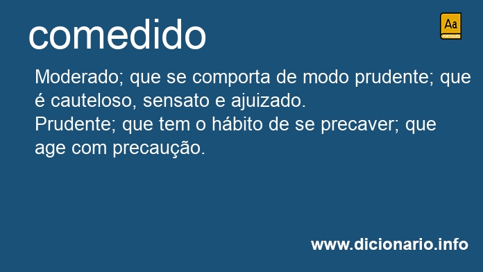 Significado de comedida