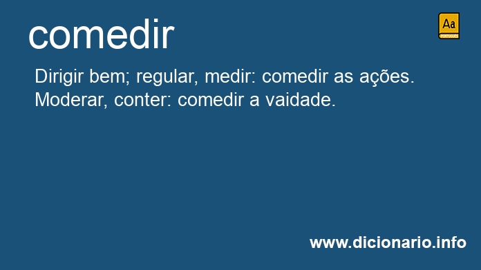 Significado de comedirem