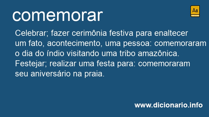 Significado de comemora