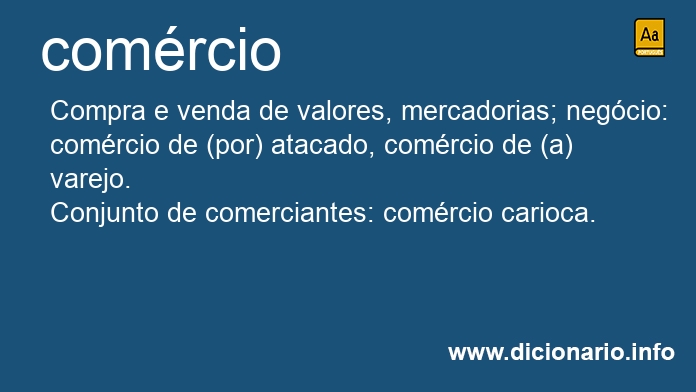 Significado de comrcio