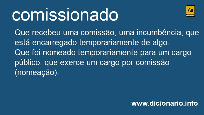 Significado de comissionados