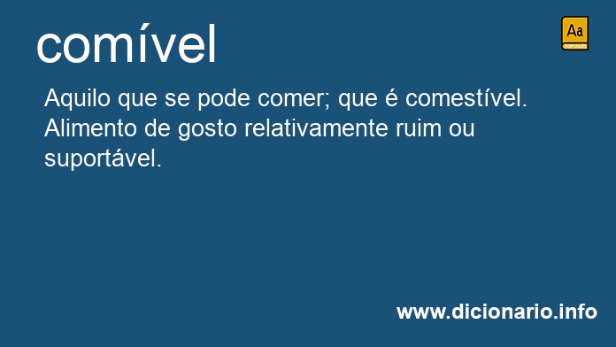 Significado de comvel