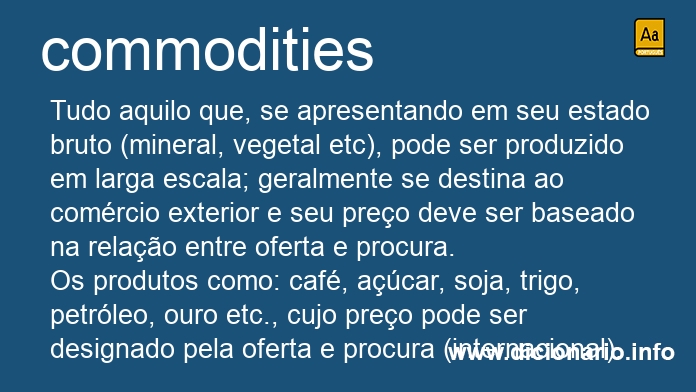 Significado de commodities