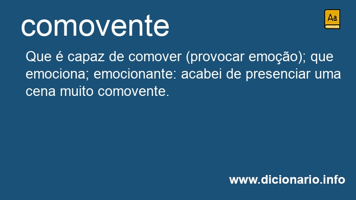 Significado de comoventes