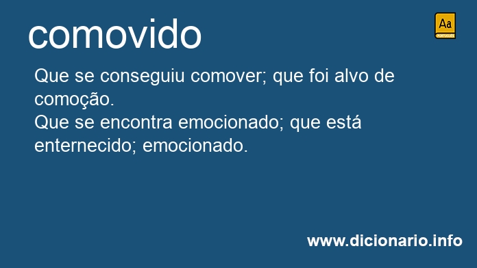 Significado de comovido