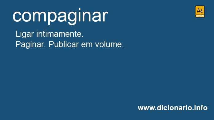 Significado de compaginamos