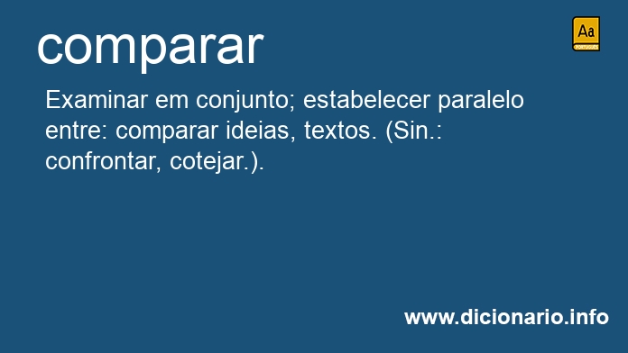 Significado de comparar