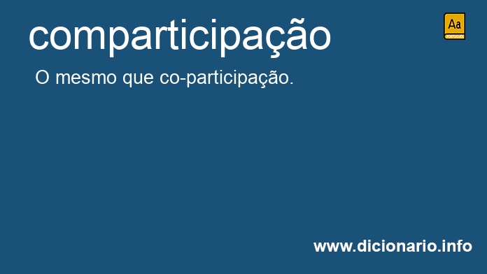 Significado de comparticipao