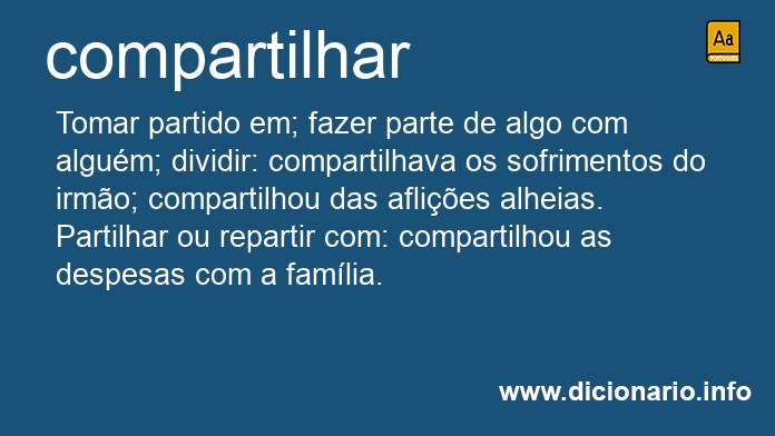 Significado de compartilham