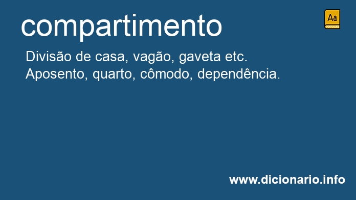 Significado de compartimento