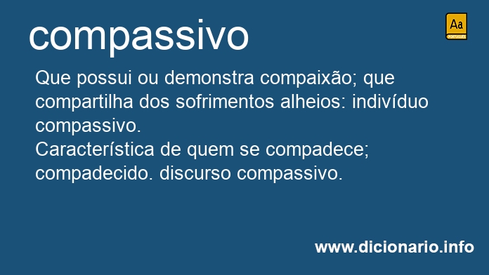 Significado de compassiva