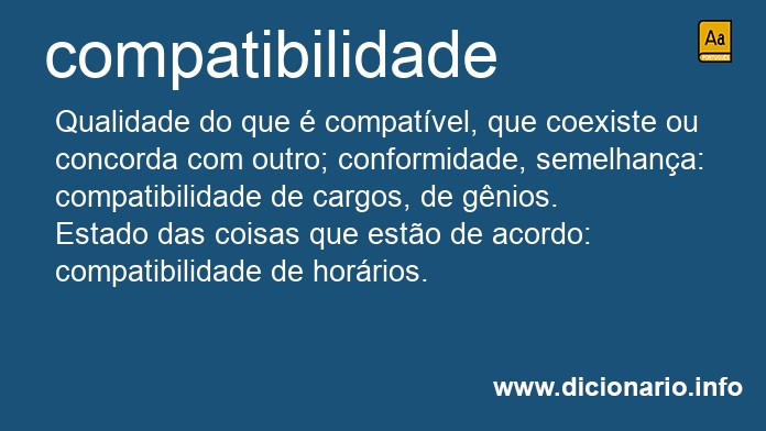 Significado de compatibilidades