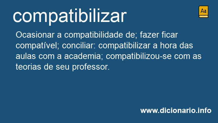 Significado de compatibiliz�reis
