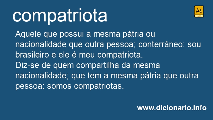 Significado de compatriotas