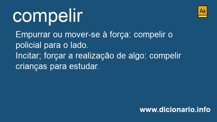 Significado de compele