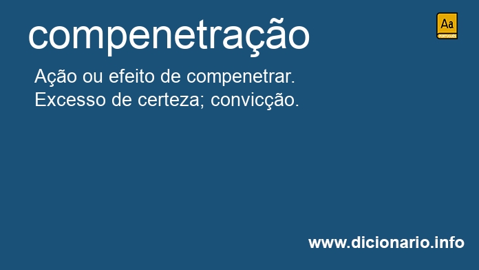 Significado de compenetrao