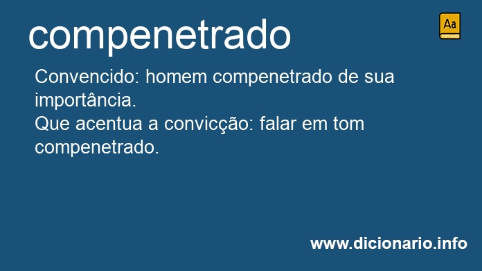 Significado de compenetrada