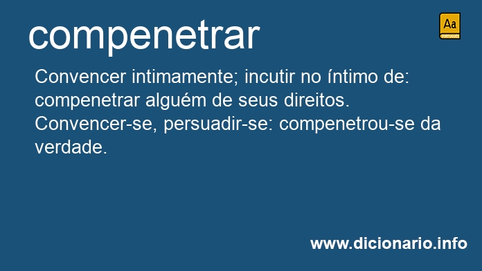 Significado de compenetrei