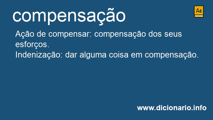 Significado de compensao