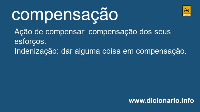 Significado de compensaes