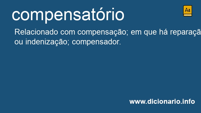 Significado de compensatria