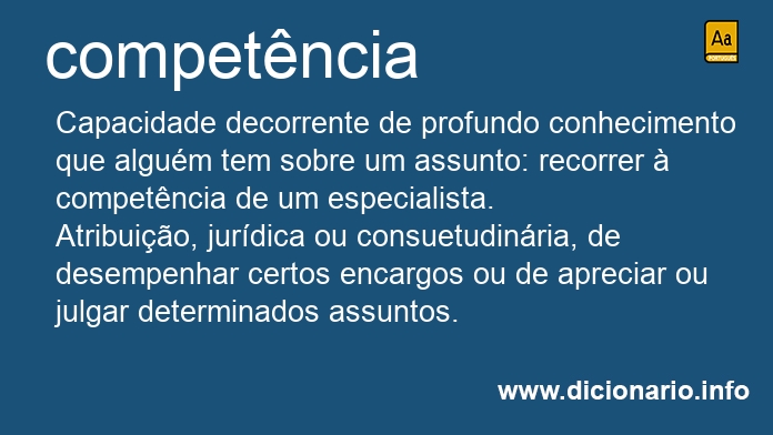 Significado de competncias